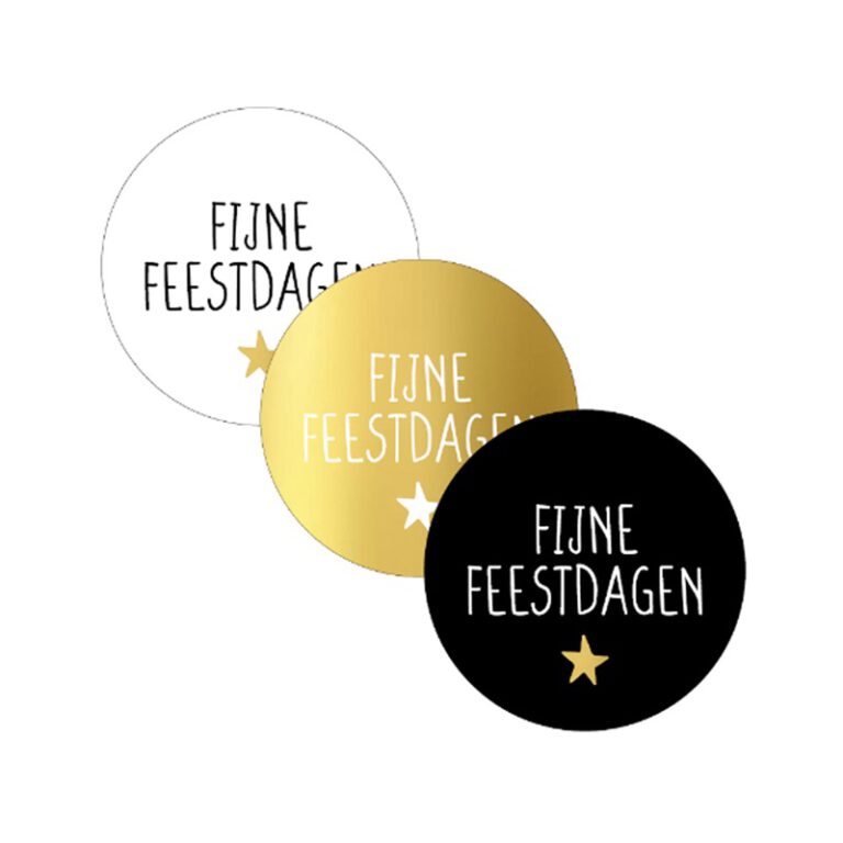 Sticker Fijne Feestdagen Diversen Van Kootje