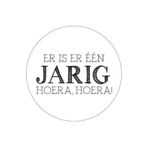 sticker verjaardag