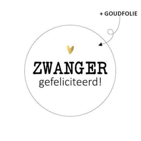 Sticker zwanger