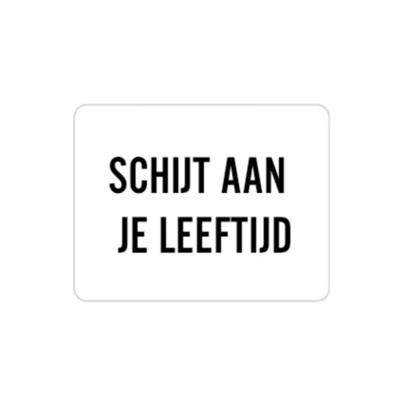 sticker Schijt aan je leeftijd, Schijt aan je leeftijd-taart